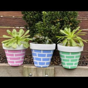 Block-work Pot Set (4 inches)