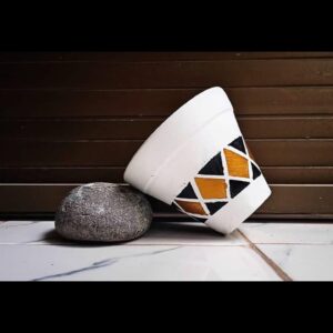 Modern-Geometric Pot (5 inches)