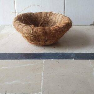 Coconut shell hanging basket