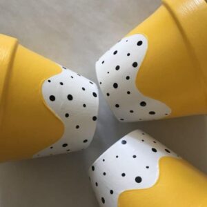 Yellow-Dotted Pots (5 inches)